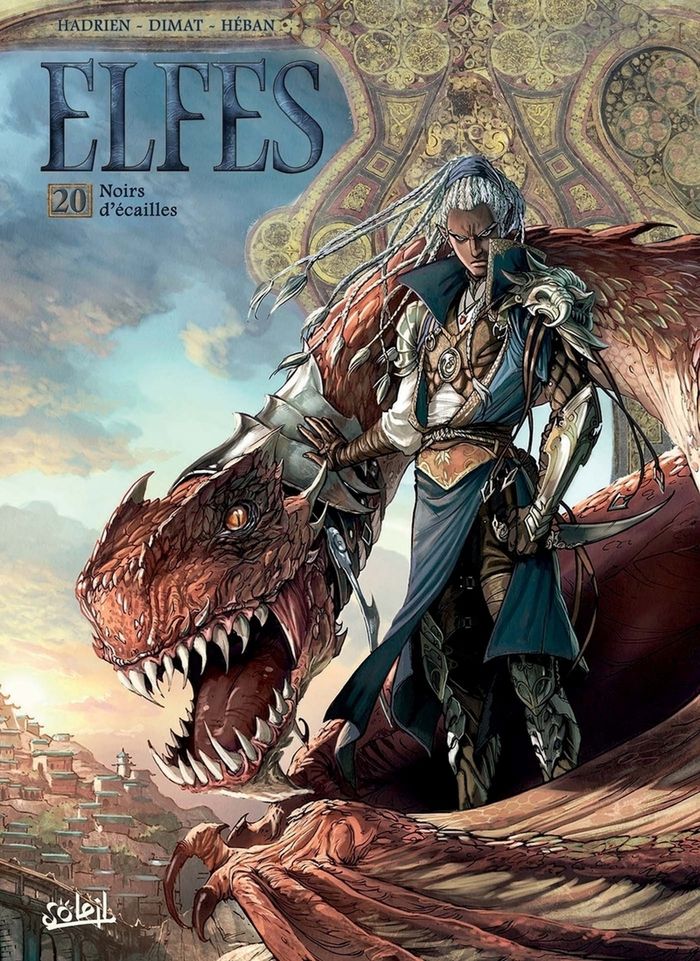 Couverture du livre « LES TERRES D'ARRAN - ELFES - ELFES T20 - NOIRS D'ECAILLES », librairie Les Contes Infusés à Corte