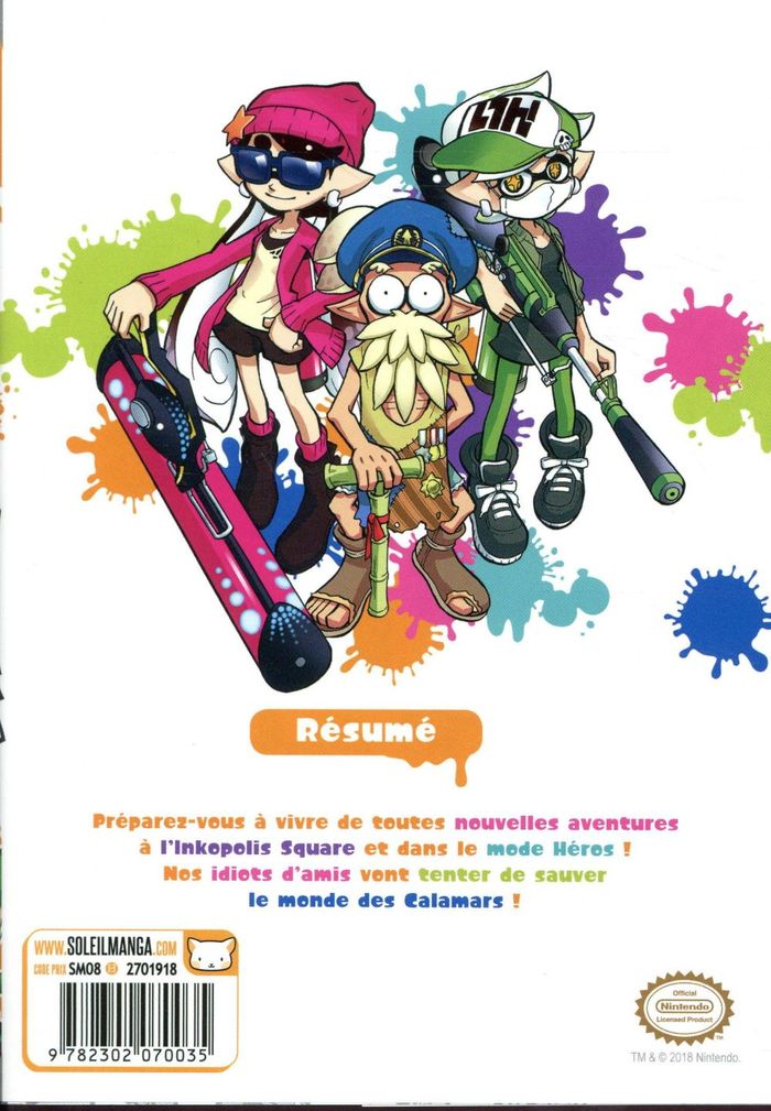 Quatrième de couverture de « SPLATOON T03 - VOL03 »