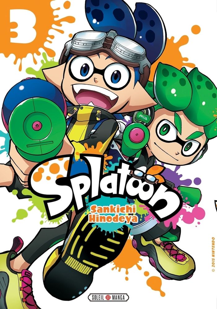 Couverture du livre « SPLATOON T03 - VOL03 » de Nintendo/hinodeya, librairie Les Contes Infusés à Corte