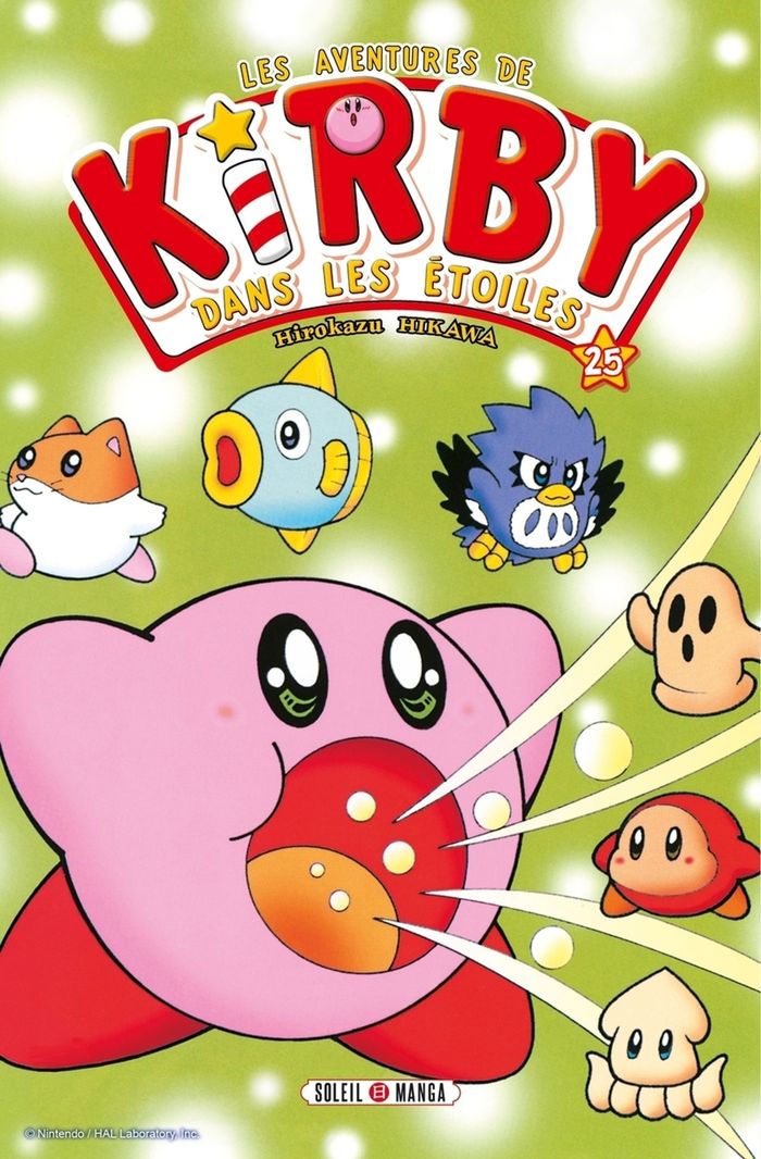 Couverture du livre « Les aventures de Kirby dans les étoiles » de Hirokazu Hikawa, librairie Les Contes Infusés à Corte