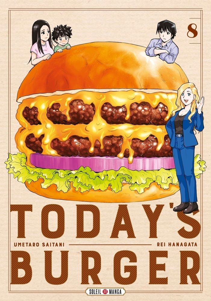 Couverture du livre « Today's burger : le burger qui vous ressemble ! » de Umetarō Saitani, librairie Les Contes Infusés à Corte