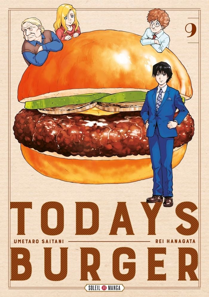 Couverture du livre « Today's burger : le burger qui vous ressemble ! » de Umetarō Saitani, librairie Les Contes Infusés à Corte