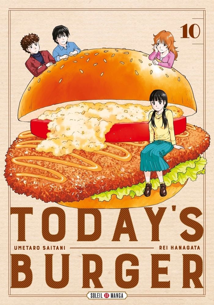 Couverture du livre « Today's burger : le burger qui vous ressemble ! » de Umetarō Saitani, librairie Les Contes Infusés à Corte