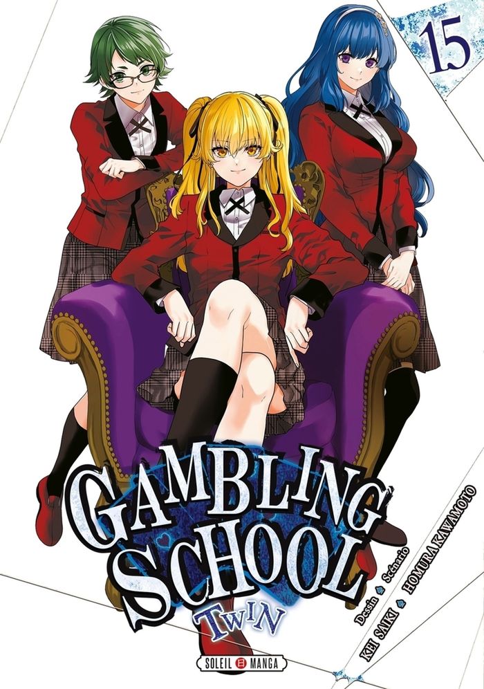 Couverture du livre « Gambling school twin » de Kei Saiki, librairie Les Contes Infusés à Corte