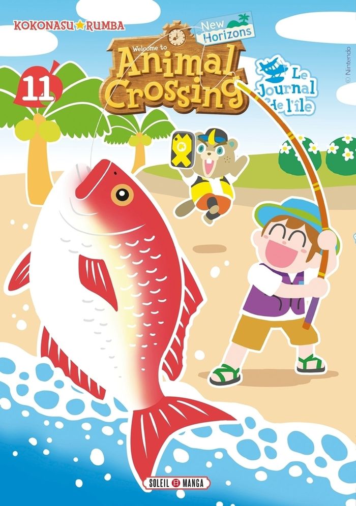 Couverture du livre « Welcome to Animal crossing New horizons : le journal de l'île » de Kokonasu Runba, librairie Les Contes Infusés à Corte
