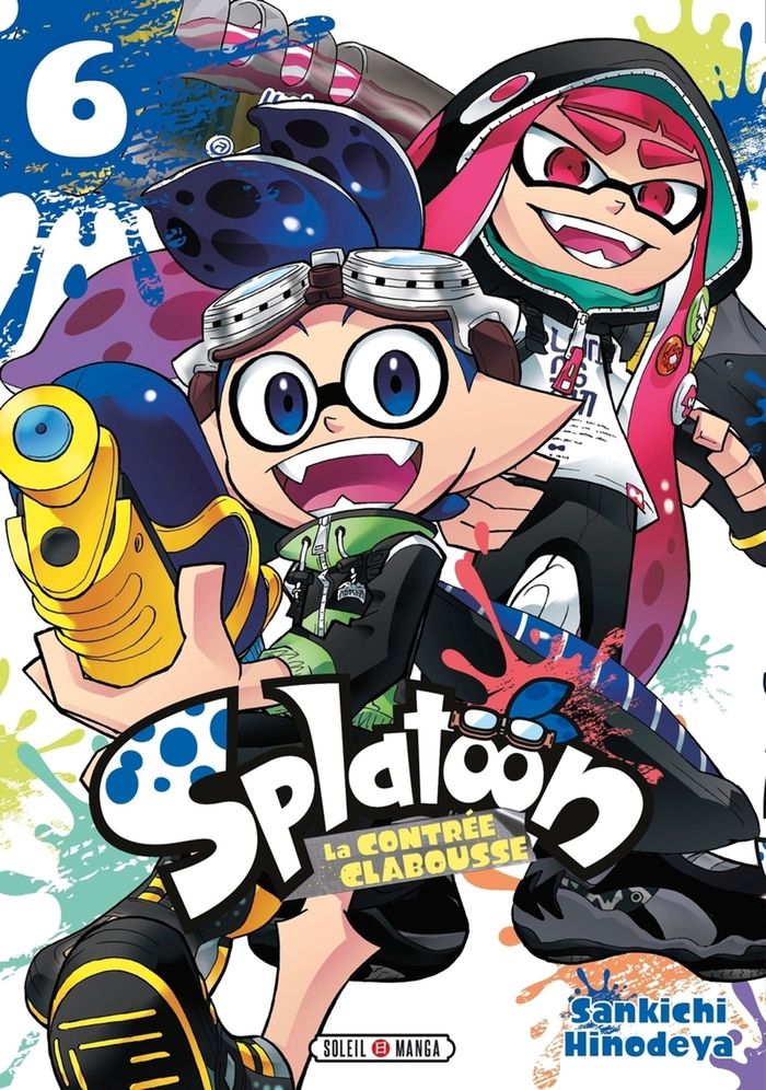 Couverture du livre « Splatoon : la contrée clabousse » de Sankichi Hinodeya, librairie Les Contes Infusés à Corte