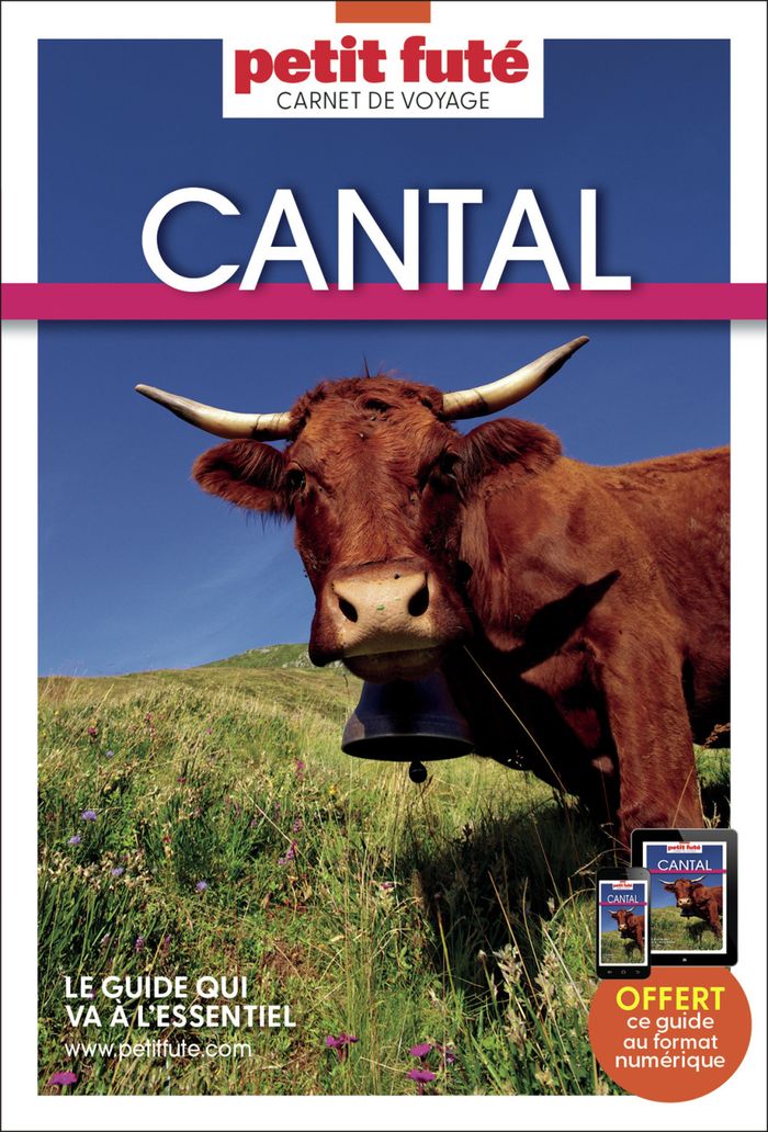 Couverture du livre « GUIDE CANTAL 2025 CARNET PETIT FUTE » de Auzias/labourdette, librairie Les Contes Infusés à Corte