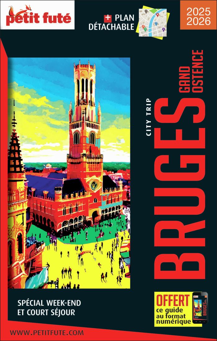 Couverture du livre « GUIDE BRUGES GAND OSTENDE CITY TRIP 2026 CITY TRIP PETIT FUTE » de Auzias/labourdette, librairie Les Contes Infusés à Corte