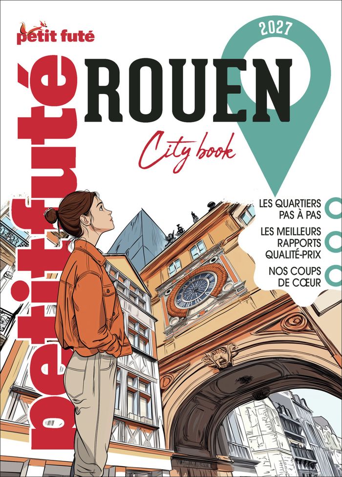 Couverture du livre « GUIDE ROUEN 2027 PETIT FUTE » de Auzias/labourdette, librairie Les Contes Infusés à Corte