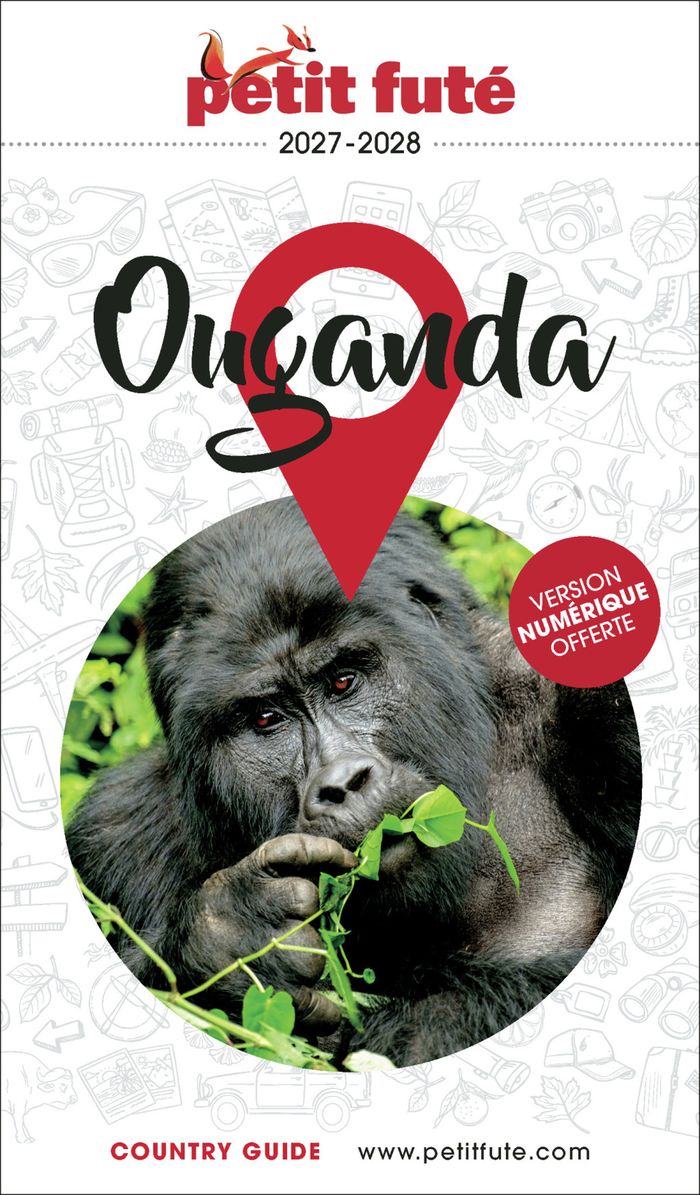 Couverture du livre « GUIDE OUGANDA 2027/2028 PETIT FUTE » de Auzias/labourdette, librairie Les Contes Infusés à Corte