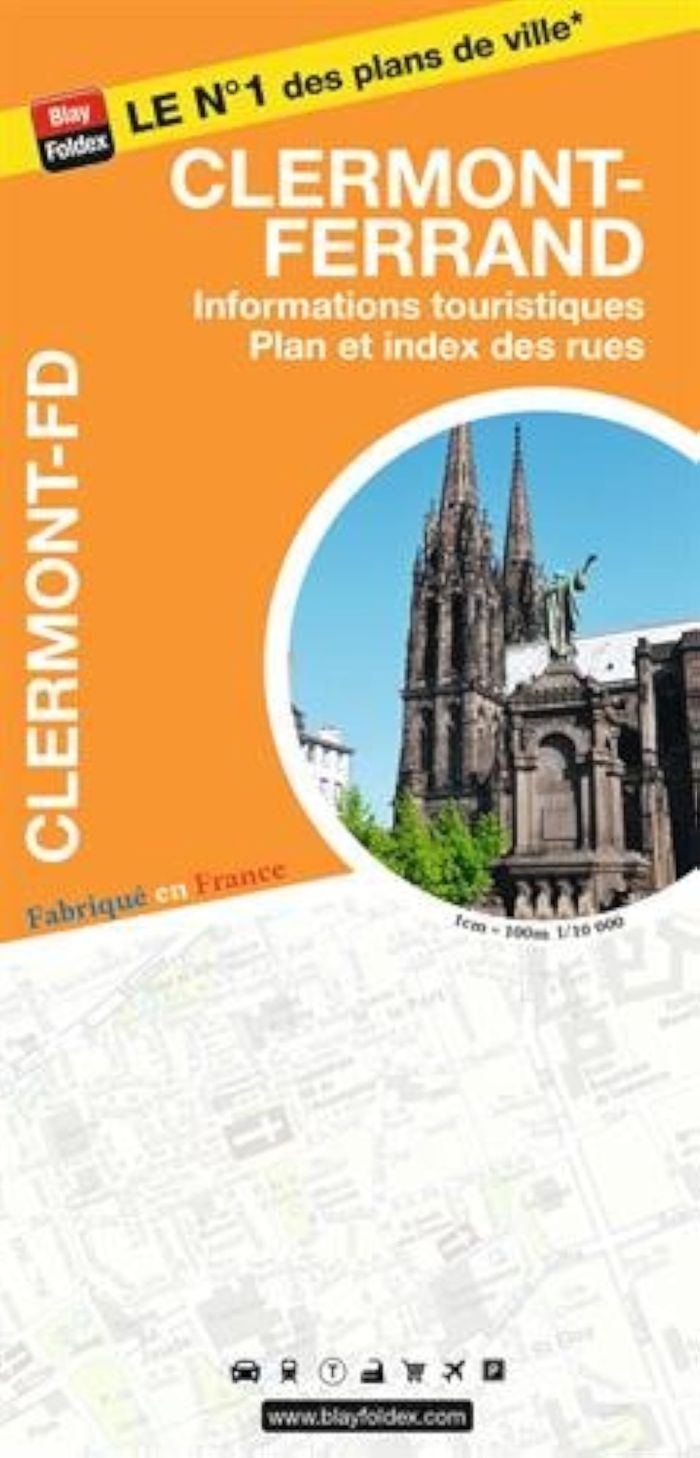 Couverture du livre « PLAN CLERMONT-FERRAND » de Xxx, librairie Les Contes Infusés à Corte