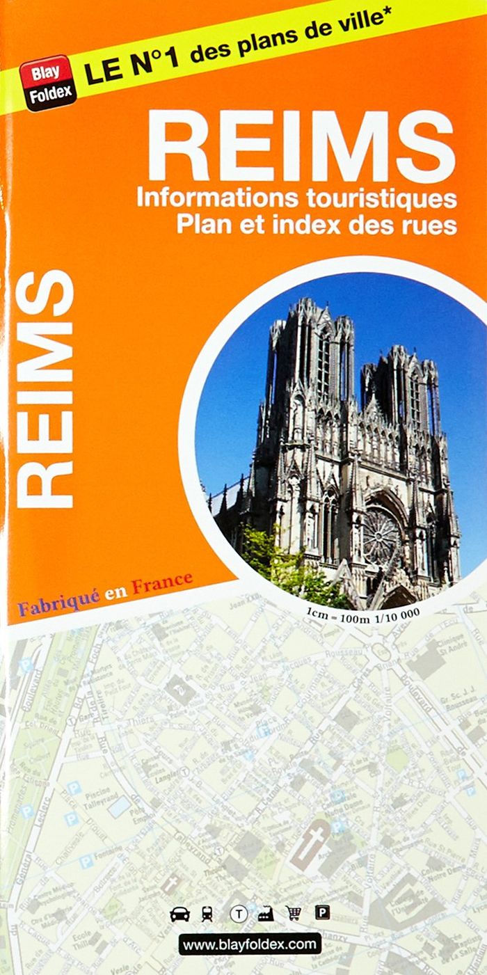 Couverture du livre « PLAN REIMS (AVEC LIVRET) » de Xxx, librairie Les Contes Infusés à Corte