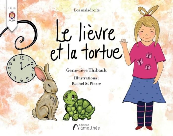 Couverture du livre « Le lièvre et la tortue » de Geneviève Thibault, librairie Les Contes Infusés à Corte