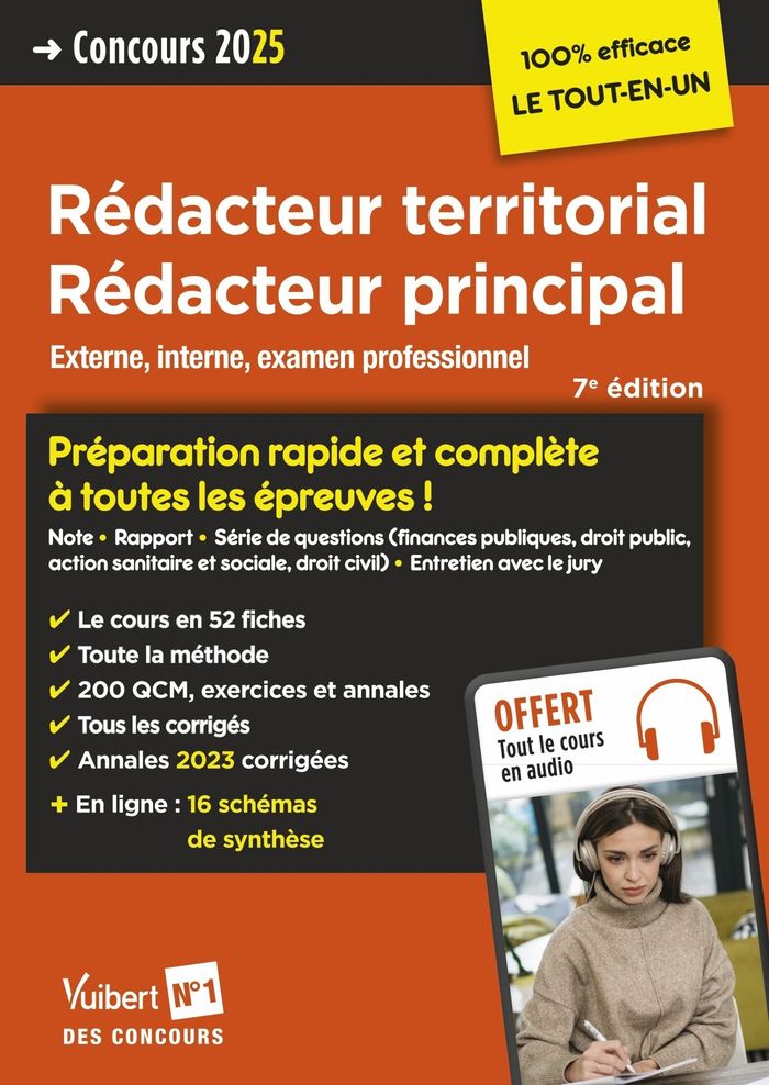 Couverture du livre « Rédacteur territorial, rédacteur principal : externe, interne et examen professionnel » de Luc Deslandes, librairie Les Contes Infusés à Corte