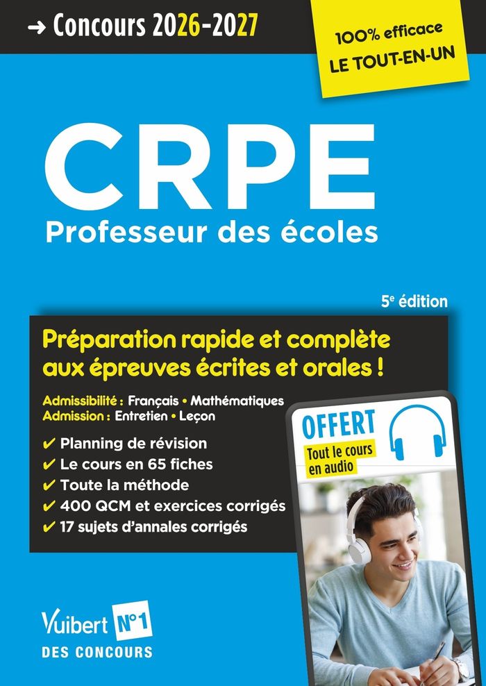 Couverture du livre « CRPE, professeur des écoles » de ouvrage dirigé par Marc Loison, librairie Les Contes Infusés à Corte