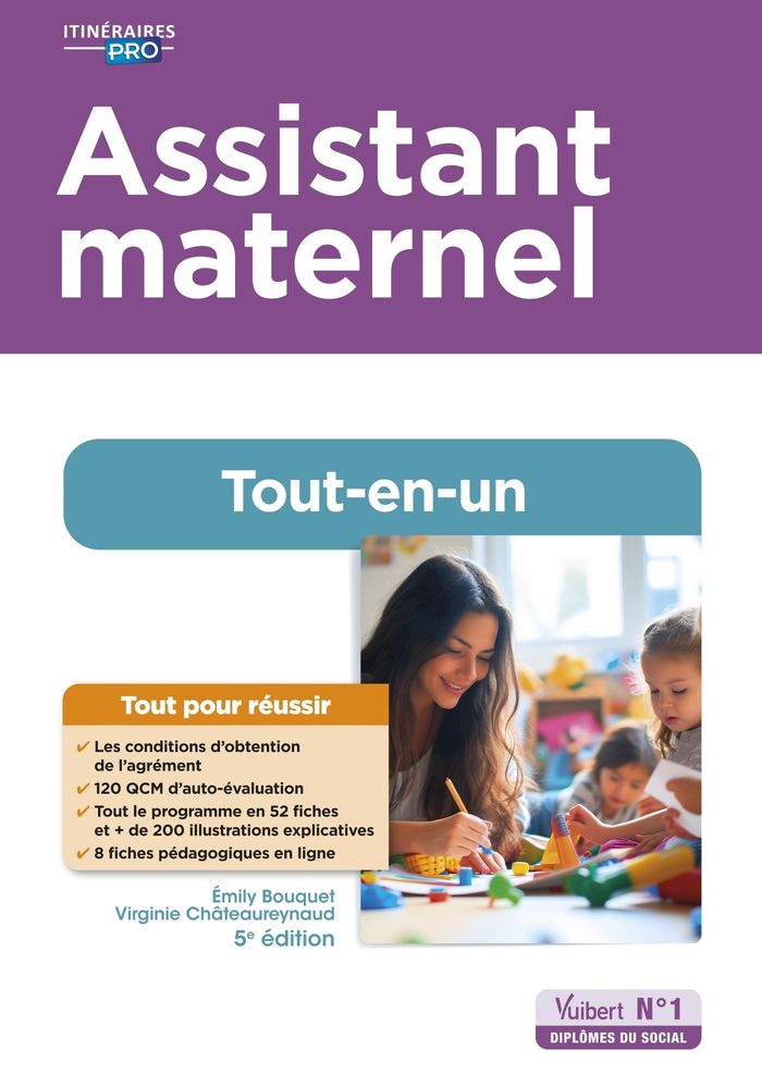 Couverture du livre « Assistant maternel » de Émily Bouquet, librairie Les Contes Infusés à Corte