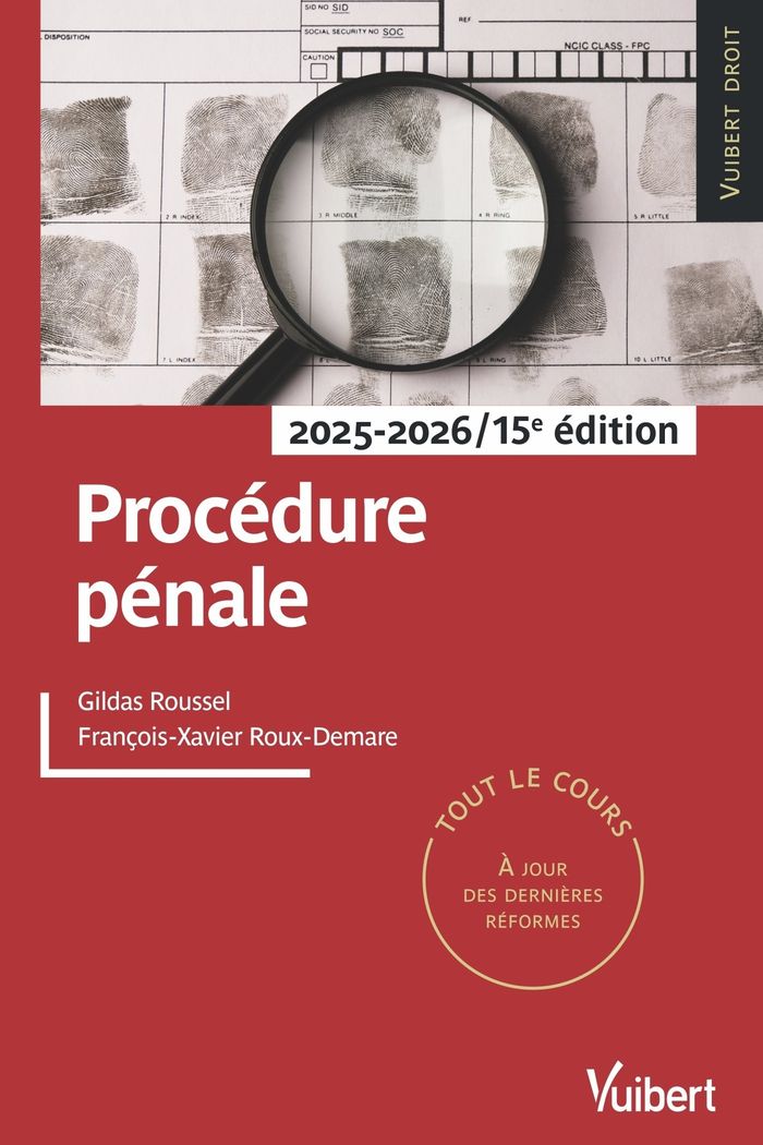 Couverture du livre « Procédure pénale » de Gildas Roussel, librairie Les Contes Infusés à Corte