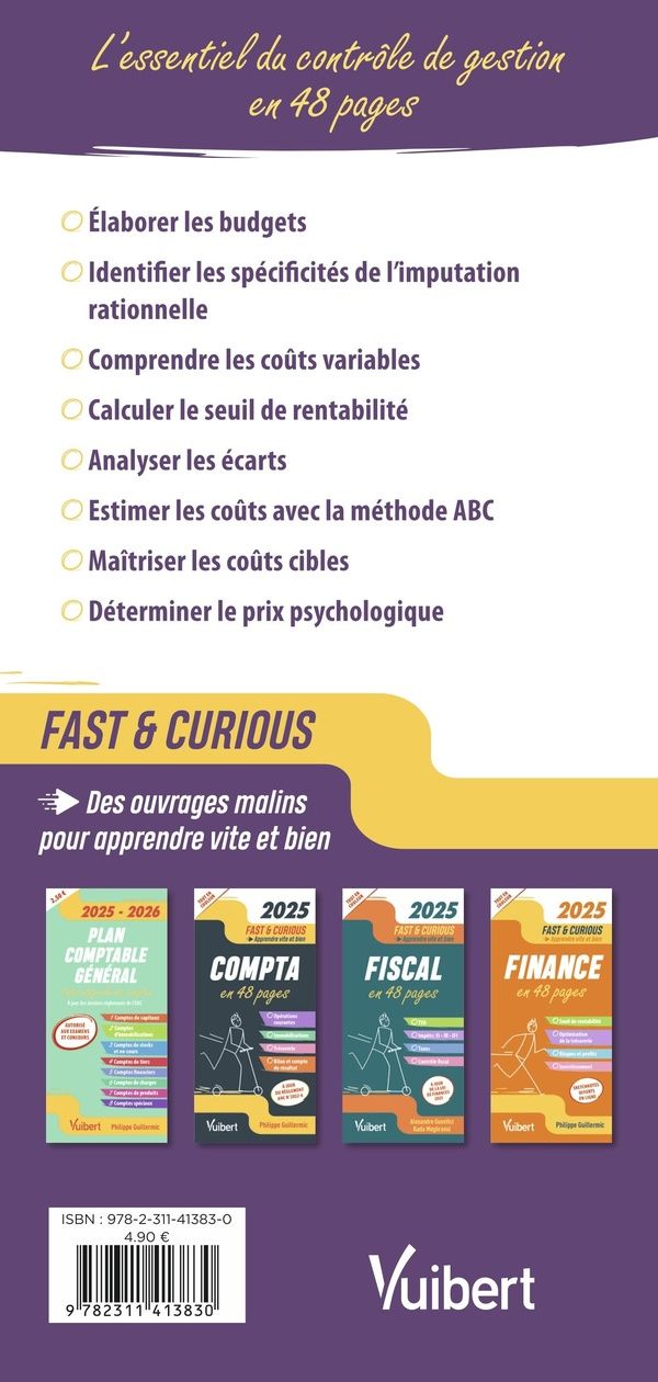 Quatrième de couverture de « Contrôle de gestion : en 48 pages »