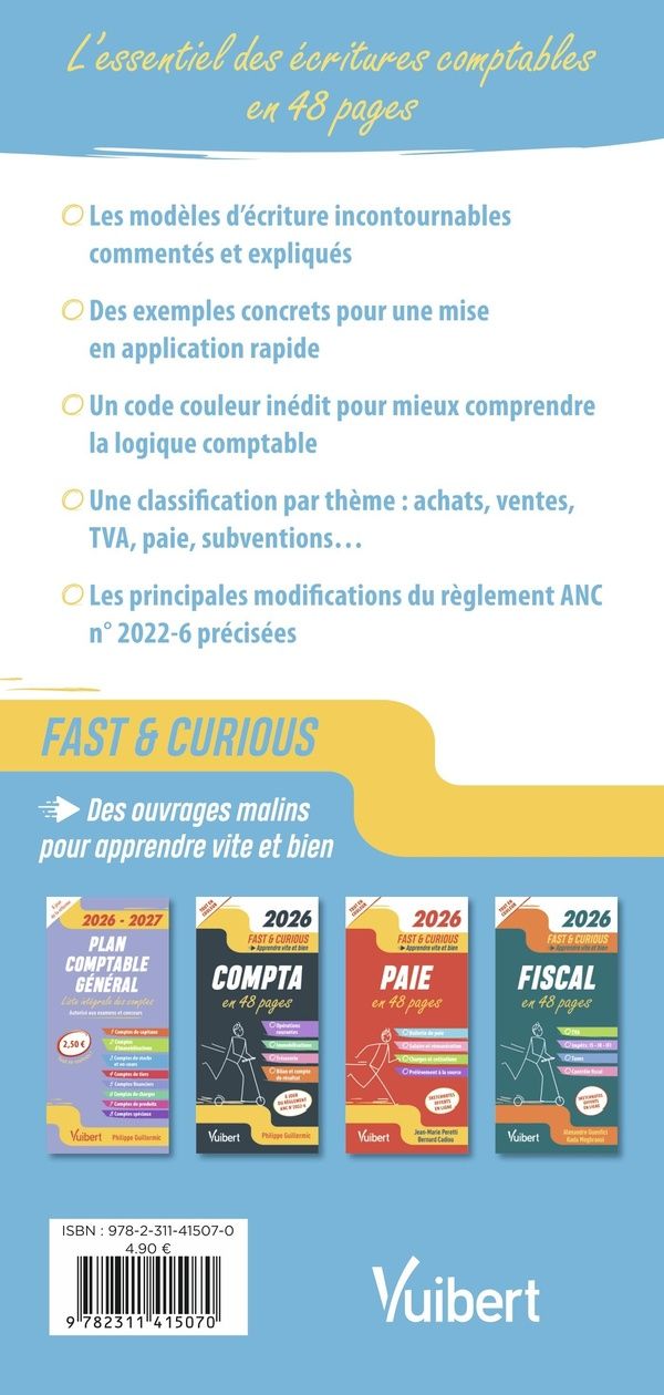 Quatrième de couverture de « 300 écritures comptables incontournables »