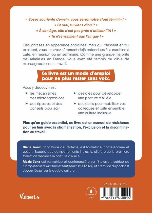 Quatrième de couverture de « Petites phrases, grands dégâts : sexisme, racisme, âgisme, comment agir face aux microagressions au travail ? »