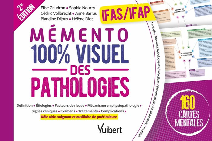 Couverture du livre « Mémento 100 % visuel des pathologies : IFAS-IFAP », librairie Les Contes Infusés à Corte