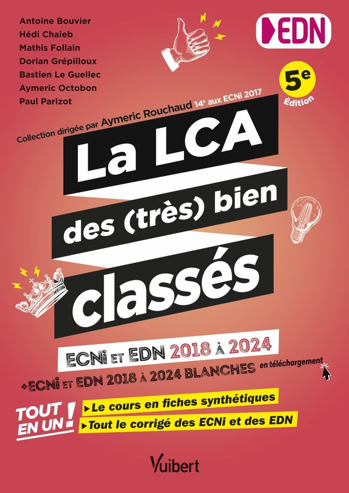 Couverture du livre « La LCA des (très) bien classés : 2018-2019-2020-2021-2022-2023-2024 » de Antoine Bouvier, librairie Les Contes Infusés à Corte