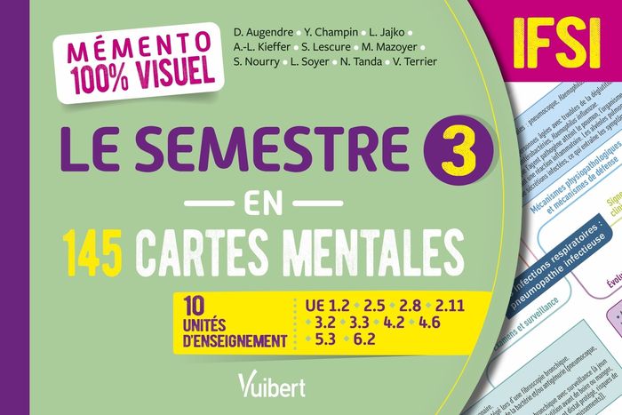 Couverture du livre « Le semestre 3 en 145 cartes mentales » de D. Augendre, librairie Les Contes Infusés à Corte