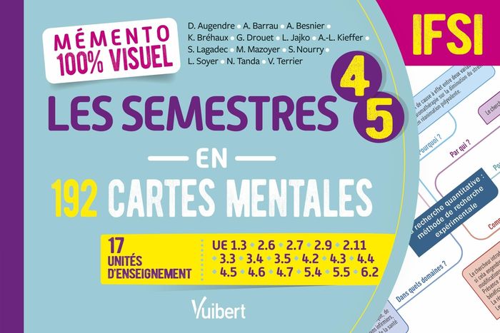 Couverture du livre « Les semestres 4 et 5 en 192 cartes mentales » de D. Augendre, librairie Les Contes Infusés à Corte