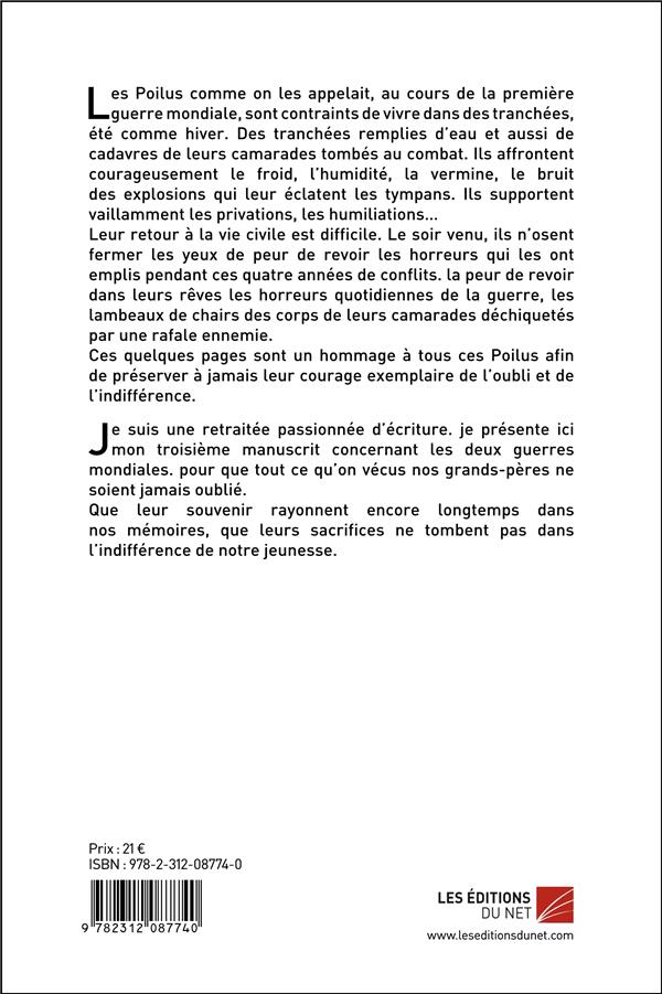 Quatrième de couverture de « JOURNAL D'UN POILU »