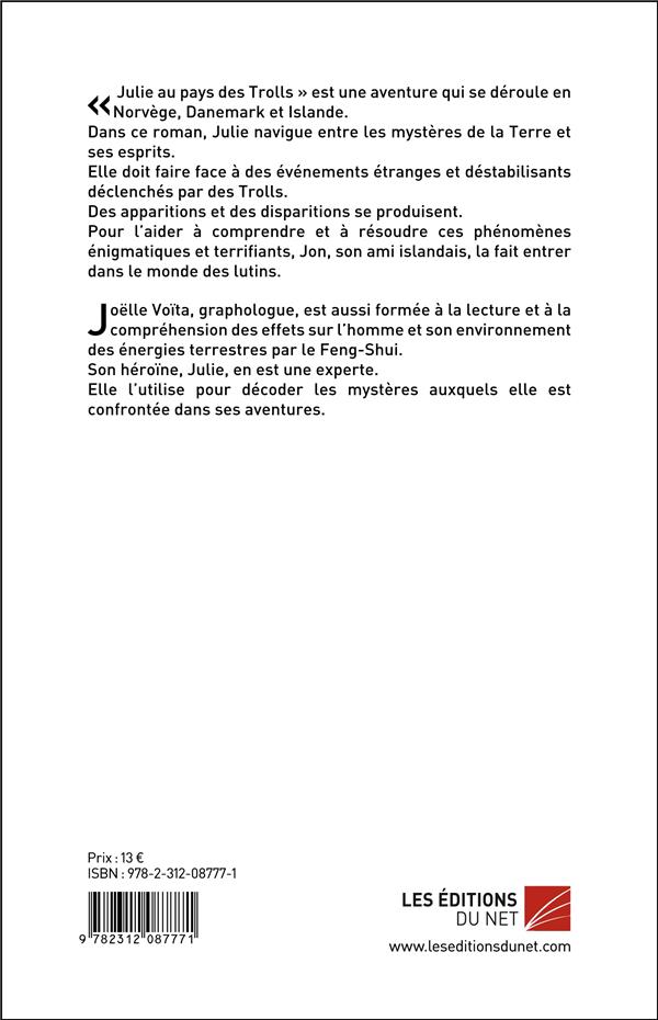 Quatrième de couverture de « JULIE AU PAYS DES TROLLS »