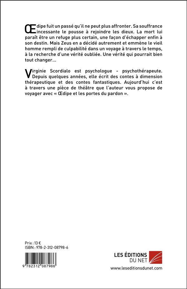 Quatrième de couverture de « OEDIPE ET LES PORTES DU PARDON »