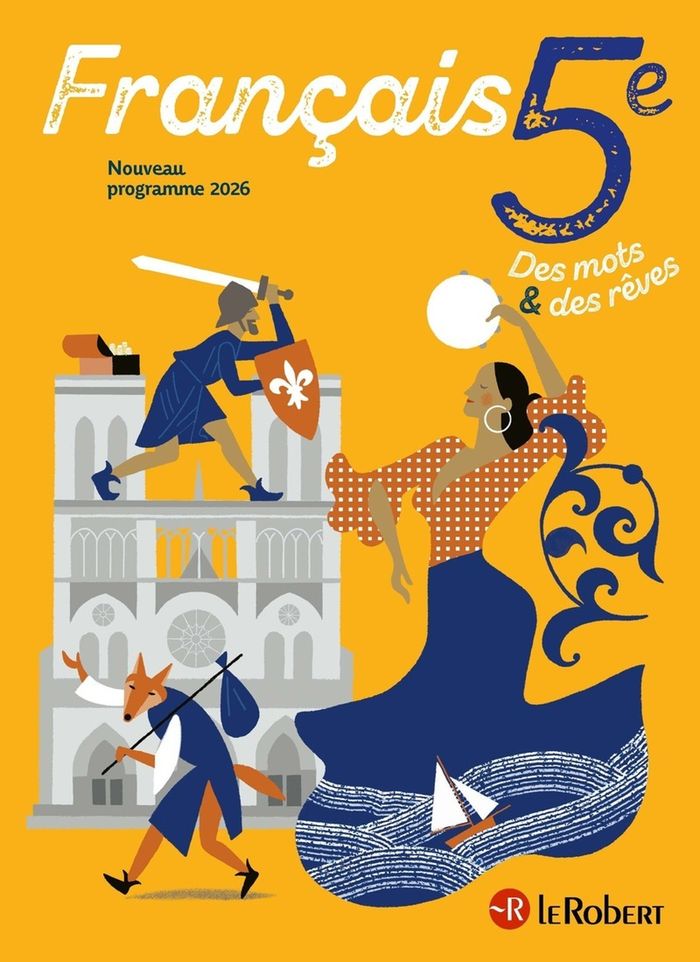 Couverture du livre « Français 5e : nouveau programme 2026 » de Collectif, librairie Les Contes Infusés à Corte