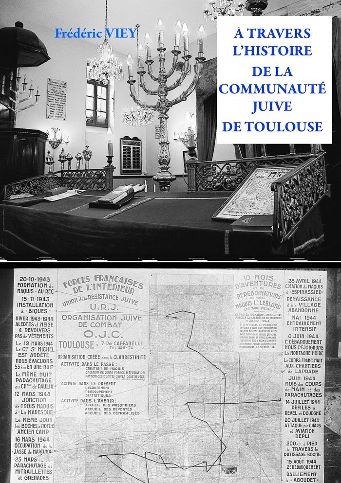 Couverture du livre « A TRAVERS L'HISTOIRE DE LA COMMUNAUTE JUIVE DE TOULOUSE - ILLUSTRATIONS, COULEUR », librairie Les Contes Infusés à Corte