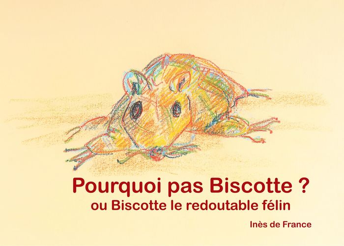Couverture du livre « POURQUOI PAS BISCOTTE ? - OU BISCOTTE LE REDOUTABLE FELIN - ILLUSTRATIONS, COULEUR », librairie Les Contes Infusés à Corte