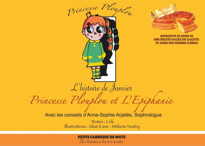 Couverture du livre « PRINCESSE PLOUPLOU ET L'EPIPHANIE - L'HISTOIRE DE JANVIER - ILLUSTRATIONS, COULEUR » de Crik/siloe, librairie Les Contes Infusés à Corte