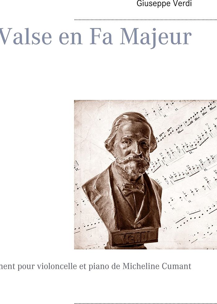Couverture du livre « VALSE EN FA MAJEUR - ARRANGEMENT POUR VIOLONCELLE ET PIANO DE MICHELINE CUMANT », librairie Les Contes Infusés à Corte