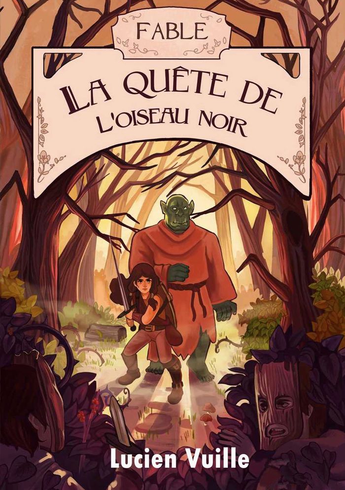 Couverture du livre « LA QUETE DE L'OISEAU NOIR » de Lucien Vuille, librairie Les Contes Infusés à Corte