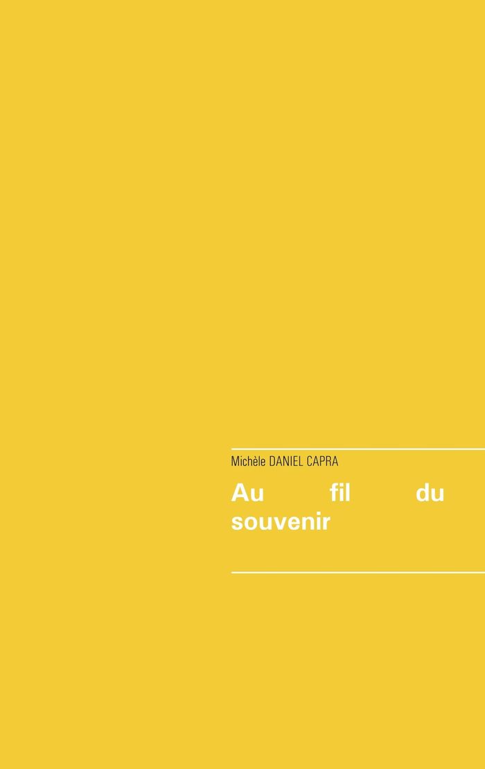 Couverture du livre « AU FIL DU SOUVENIR », librairie Les Contes Infusés à Corte
