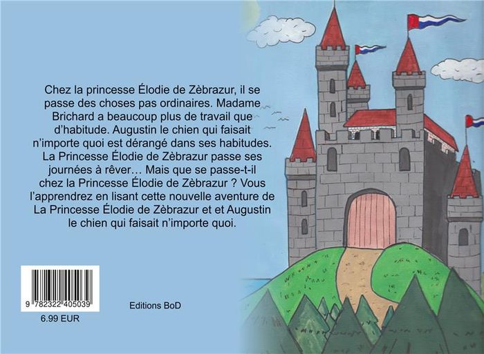 Quatrième de couverture de « LE POETE ET LA PRINCESSE ELODIE DE ZEBRAZUR - ILLUSTRATIONS, COULEUR »
