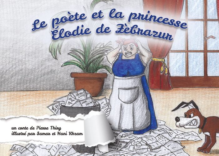 Couverture du livre « LE POETE ET LA PRINCESSE ELODIE DE ZEBRAZUR - ILLUSTRATIONS, COULEUR » de Khzam/thiry, librairie Les Contes Infusés à Corte