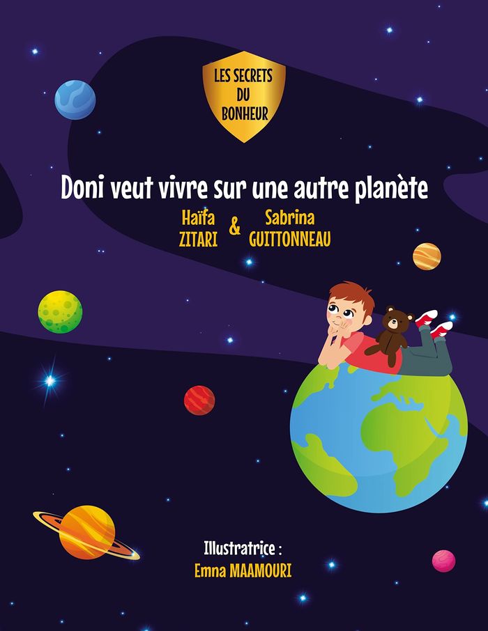Couverture du livre « DONI VEUT VIVRE SUR UNE AUTRE PLANETE - ILLUSTRATIONS, COULEUR », librairie Les Contes Infusés à Corte