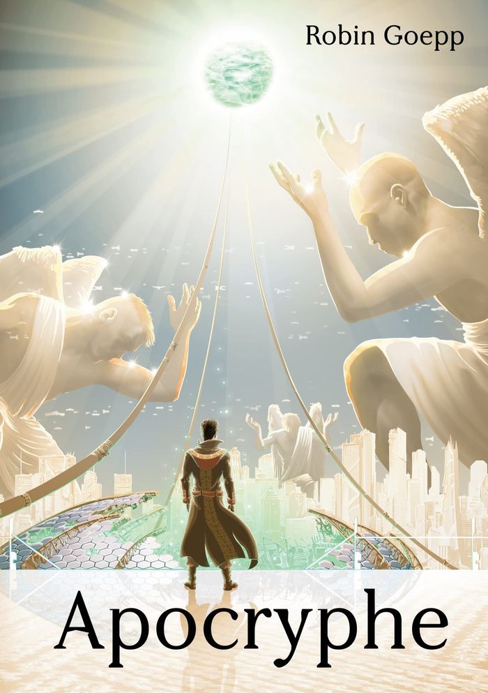 Couverture du livre « APOCRYPHE » de Robin Goepp, librairie Les Contes Infusés à Corte