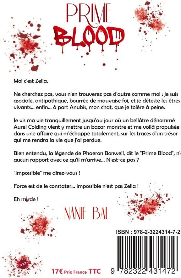 Quatrième de couverture de « SAGA BLOOD - PRIME BLOOD »