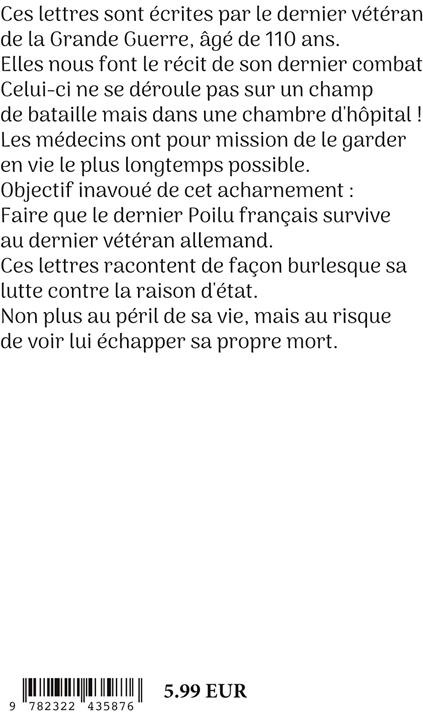 Quatrième de couverture de « LE DER DES DERS - ROMAN EPISTOLAIRE »