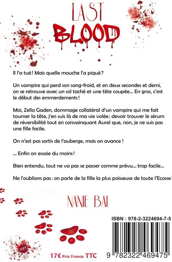 Quatrième de couverture de « SAGA BLOOD - LAST BLOOD »
