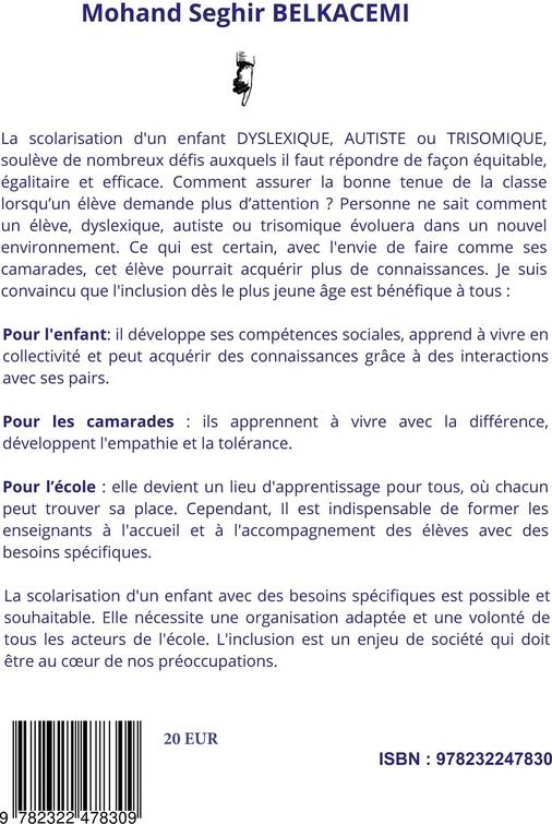 Quatrième de couverture de « L'ECLOSION DES ESPRITS UN VOYAGE VERS L'AUTONOMIE ET LA REUSSITE. - LA DYSLEXIE, L'AUTISME, LA TRISO »