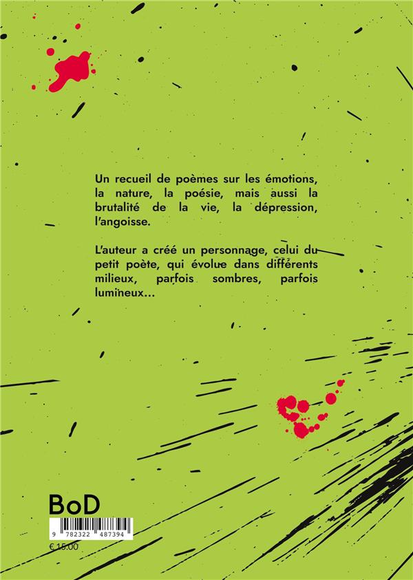 Quatrième de couverture de « CONTES DU PETIT POETE - MON PETIT COEUR SOMBRE »