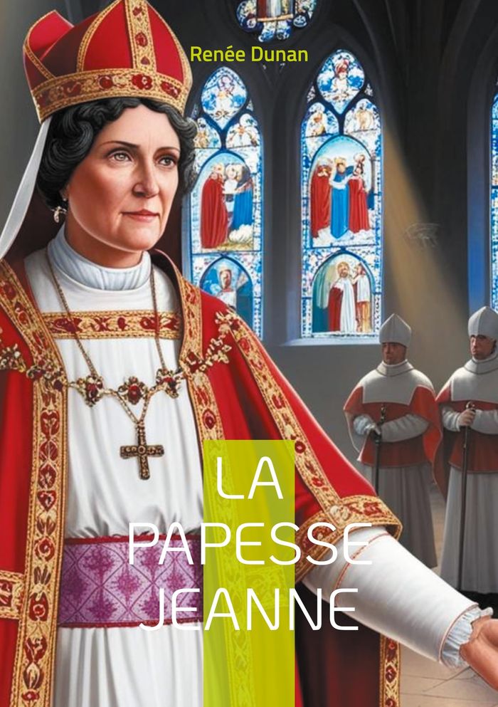 Couverture du livre « LA PAPESSE JEANNE - PLONGEZ DANS LA LEGENDE CONTROVERSEE DE LA FEMME QUI DEFIA L'ORDRE PAPAL A TRAVE » de Renee Dunan, librairie Les Contes Infusés à Corte