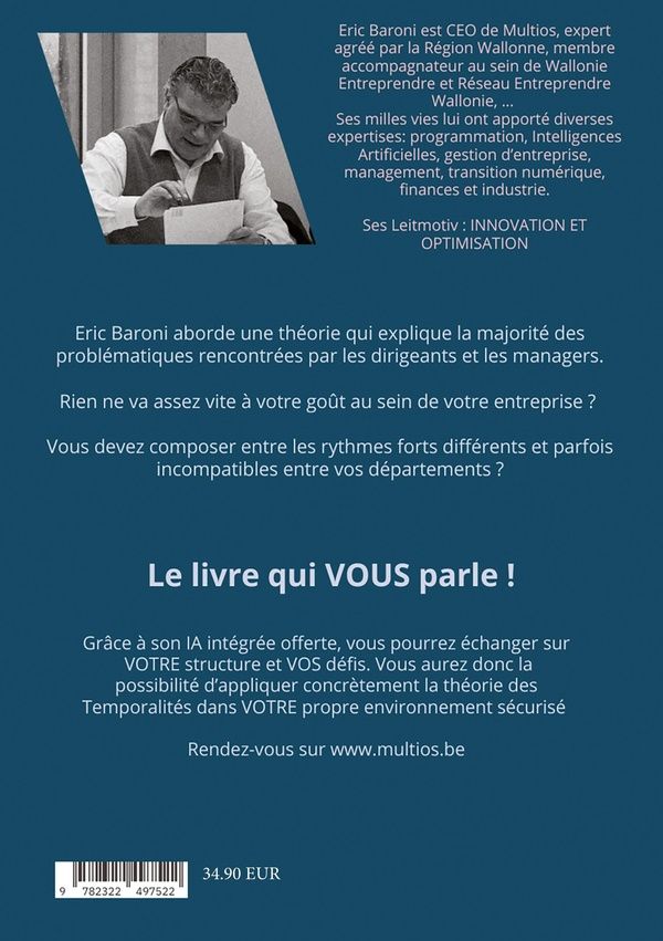 Quatrième de couverture de « LA TEMPORALITE INTERDISCIPLINAIRE - SYNCHRONISER LES TEMPORALITES POUR UNE COLLABORATION EFFICACE »