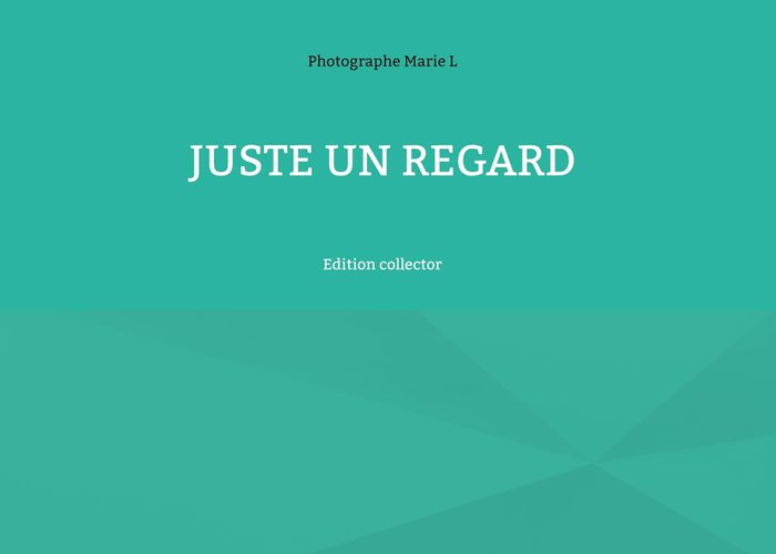 Couverture du livre « JUSTE UN REGARD - EDITION COLLECTOR - ILLUSTRATIONS, COULEUR » de Marie L, librairie Les Contes Infusés à Corte
